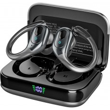 sajawass Wireless Earbuds, Sports Bluetooth Headphones, 75Hrs Playtime Ear Buds with LED Power Display, Noise Canceling Headset, IPX7 Waterproof Earphones for Workout/Running